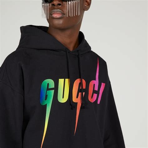 gucci uomo felpa stampa blade